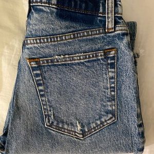 Medium wash straight jean. Never worn